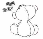 Doodle Teddy 13x18
